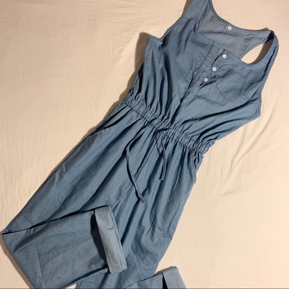 Denim Romper
